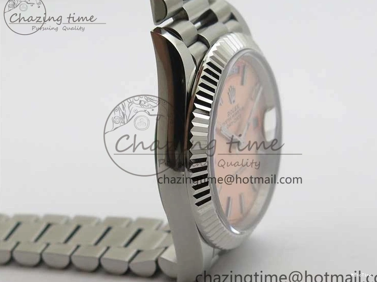 MiroTime 0307 Neat Day-Date 40mm 228239 BP New Dial Version 904 SS RG Stick Markers Dial on SS President Bracelet A 2819